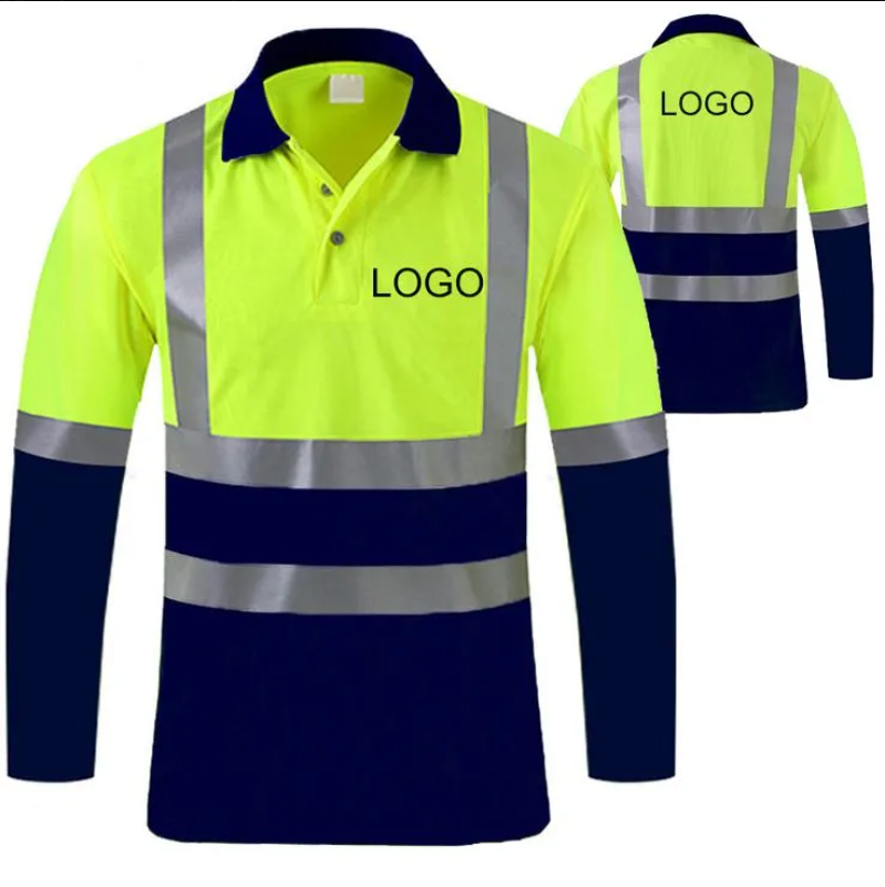 High visibility polo shirt Zimbabwe - Safety yellow and navy reflective workwear Harare