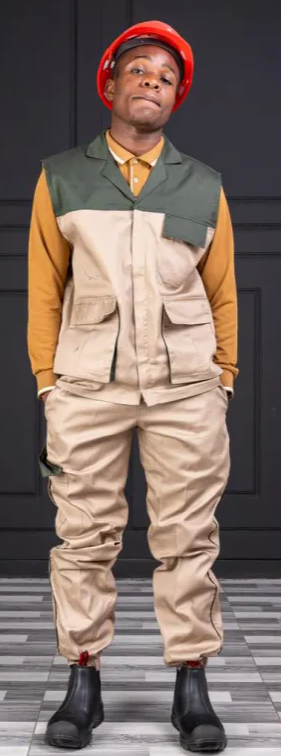 Multi-pocket work vest Zimbabwe - Beige safety vest with reflective trim Harare